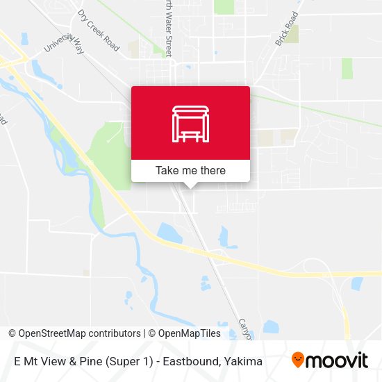 Mapa de E Mt View & Pine (Super 1) -  Eastbound