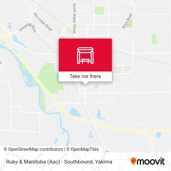 Ruby & Manitoba (Aac) - Southbound map