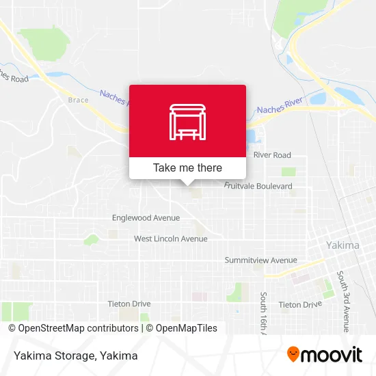 Mapa de Yakima Storage