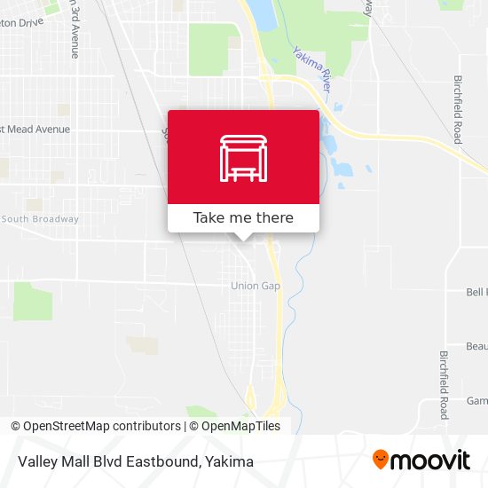 Valley Mall Blvd Eastbound map