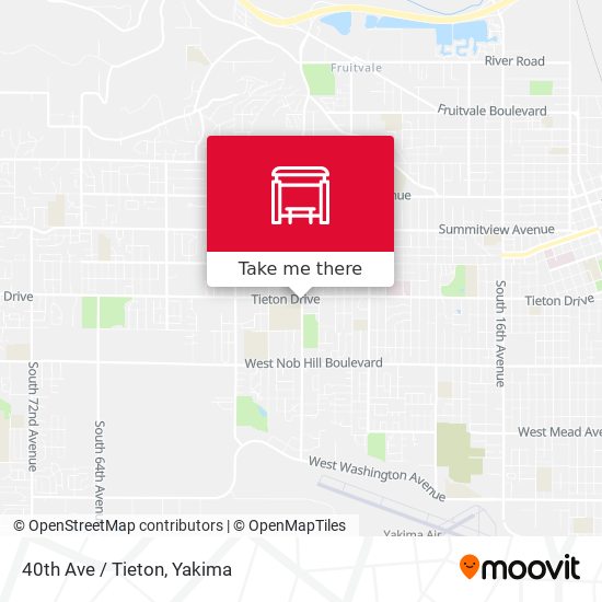 40th Ave / Tieton map