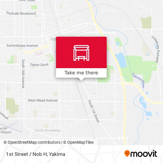 1st Street / Nob H map