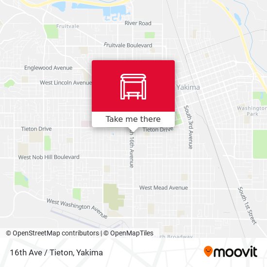 16th Ave / Tieton map