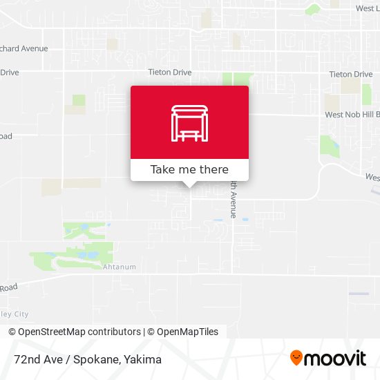 72nd Ave / Spokane map