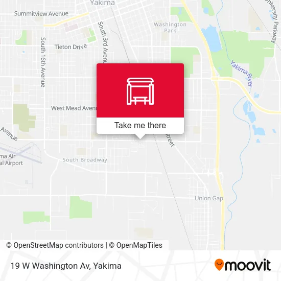 Mapa de 19 W Washington Av