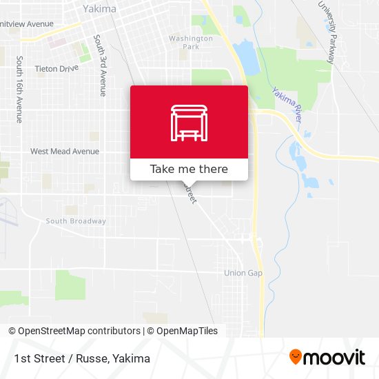 Mapa de 1st Street / Russe