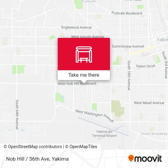 Mapa de Nob Hill / 36th Ave