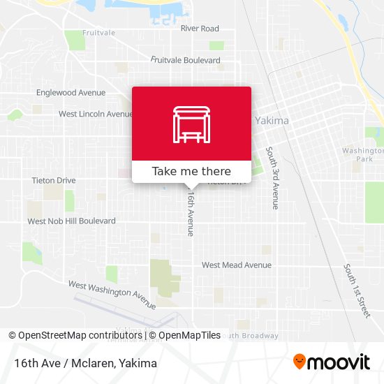 16th Ave / Mclaren map