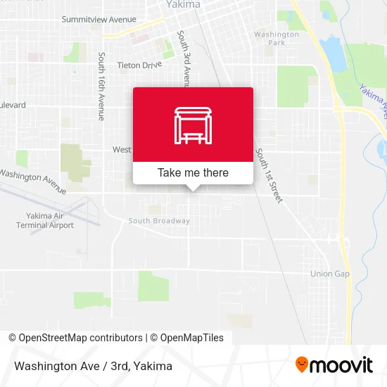 Mapa de Washington Ave / 3rd