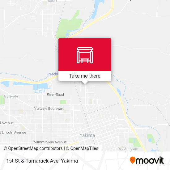 Mapa de 1st St & Tamarack Ave