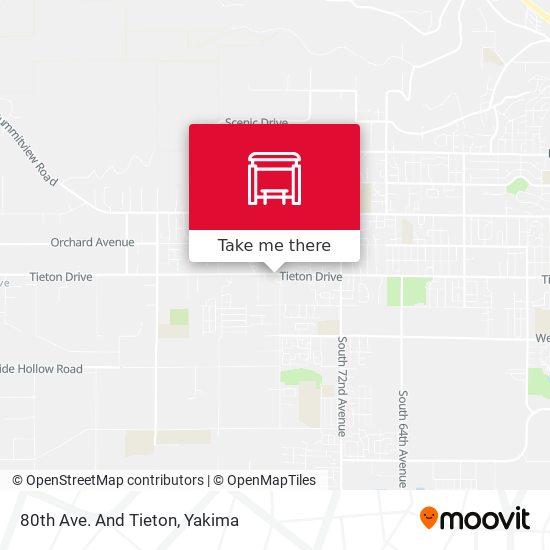 Mapa de 80th Ave. And Tieton