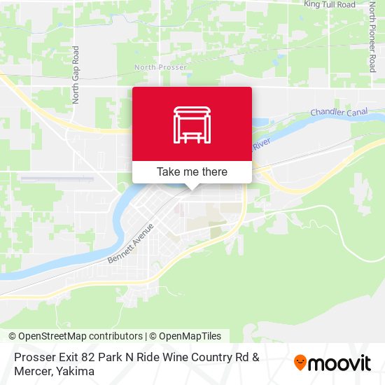 Prosser Exit 82 Park N Ride Wine Country Rd & Mercer map