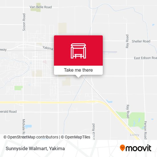 Mapa de Sunnyside Walmart