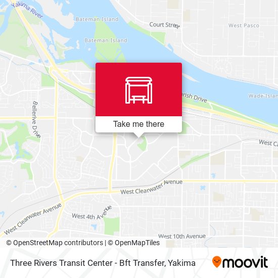 Three Rivers Transit Center - Bft Transfer map