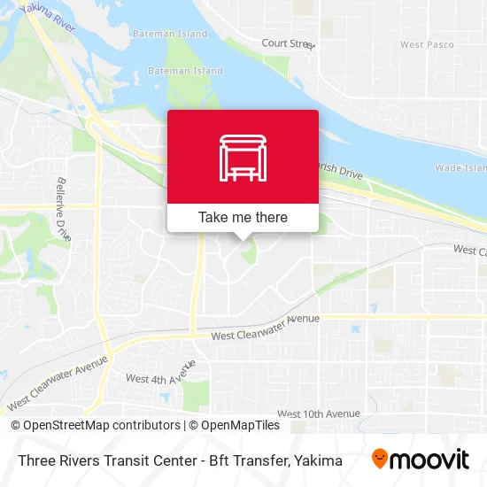 Three Rivers Transit Center - Bft Transfer map