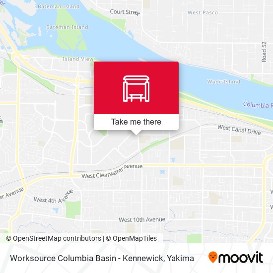 Mapa de Worksource Columbia Basin - Kennewick