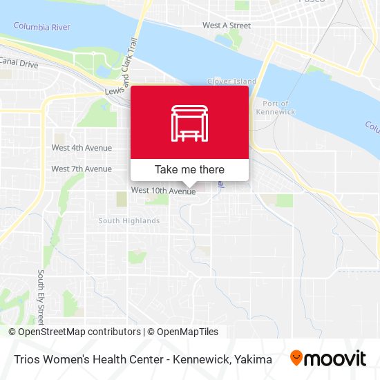 Trios Women's Health Center - Kennewick map