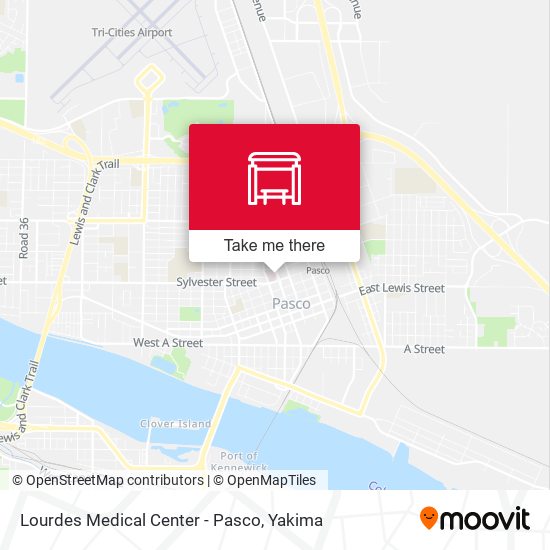 Mapa de Lourdes Medical Center - Pasco