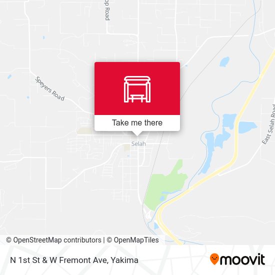 N 1st St & W Fremont Ave map