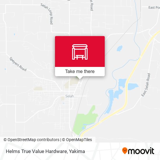 Helms True Value Hardware map