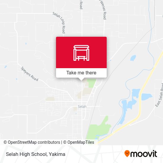 Selah High School N 1st Street map