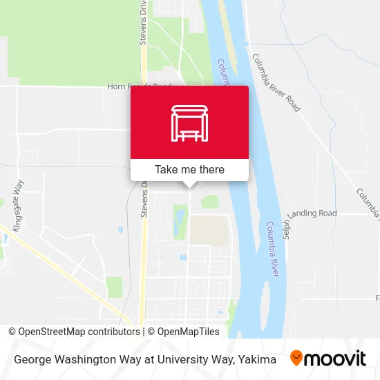 George Washington Way at University Way map