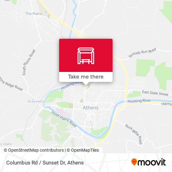 Mapa de Columbus Rd / Sunset Dr