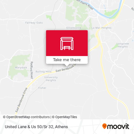 Mapa de United Lane & Us 50/Sr 32
