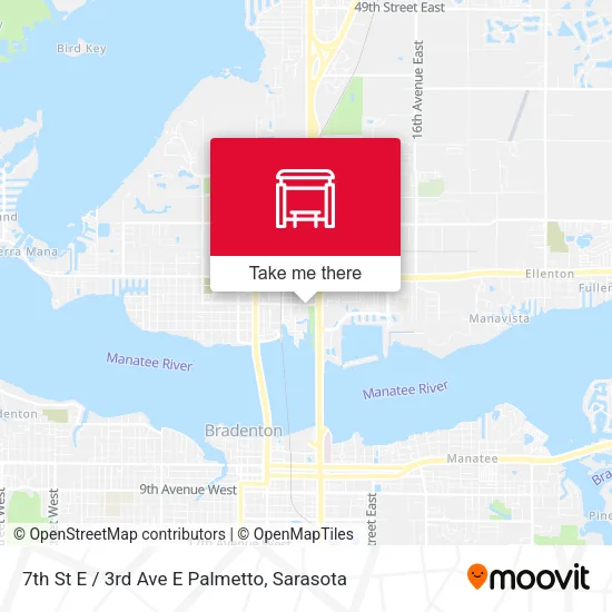 7th St E / 3rd Ave E Palmetto map