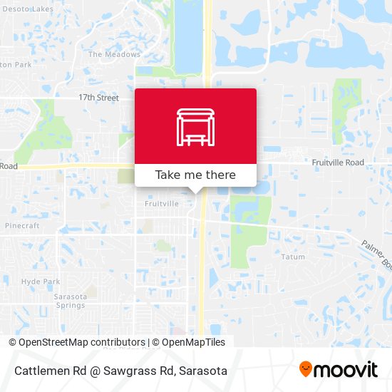 Cattlemen Rd @ Sawgrass Rd map