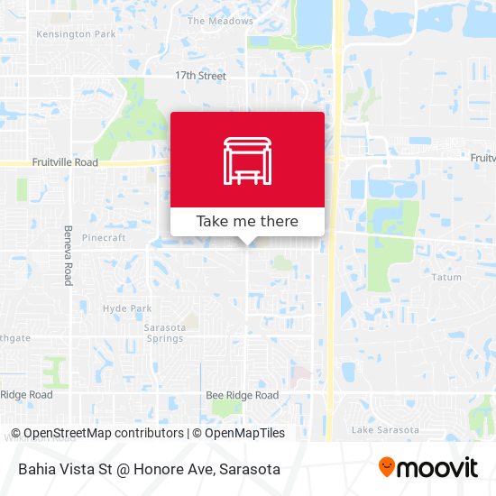 Mapa de Bahia Vista St @ Honore Ave
