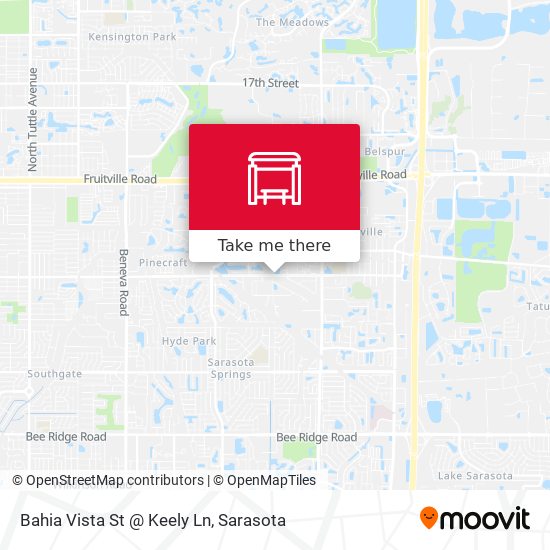 Mapa de Bahia Vista St @ Keely Ln