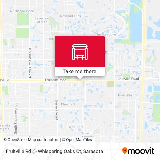 Fruitville Rd @ Whispering Oaks Ct map