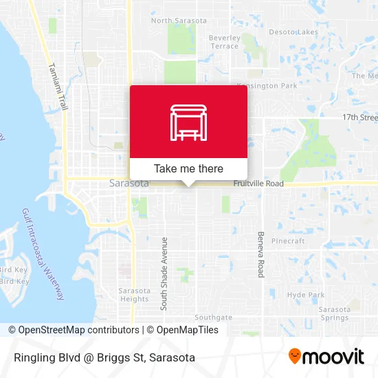 Mapa de Ringling Blvd @ Briggs St