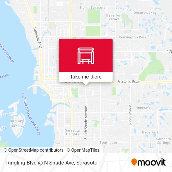 Mapa de Ringling Blvd @ N Shade Ave