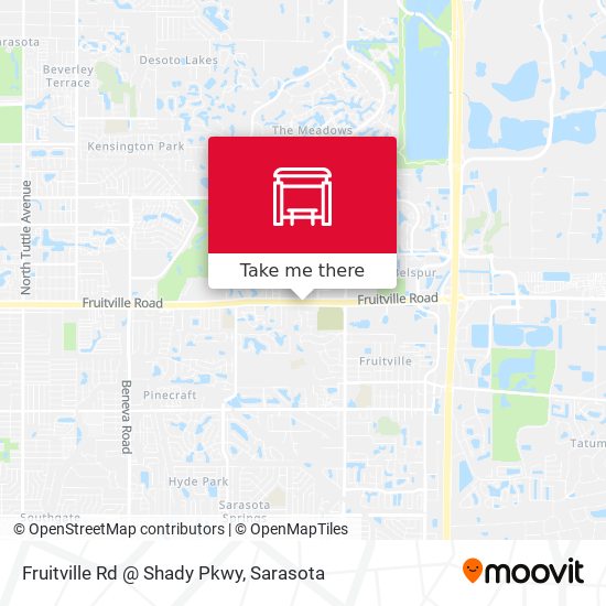 Fruitville Rd @ Shady Pkwy map