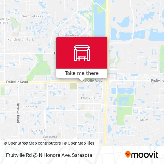 Fruitville Rd @ N Honore Ave map