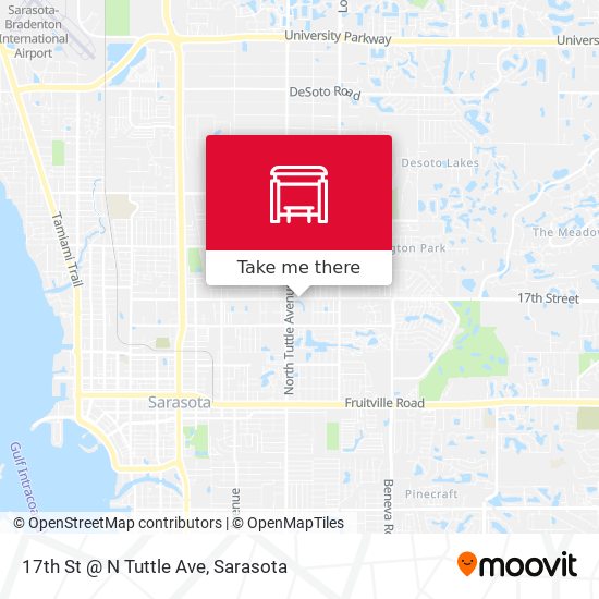 17th St @ N Tuttle Ave map