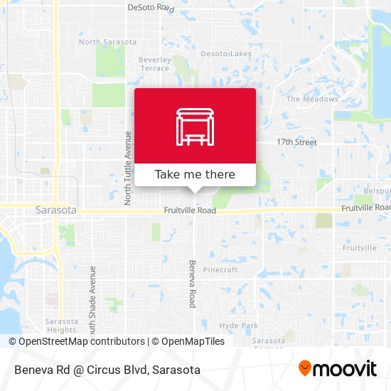 Beneva Rd @ Circus Blvd map