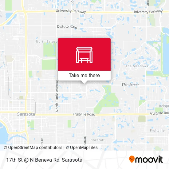 Mapa de 17th St @ N Beneva Rd
