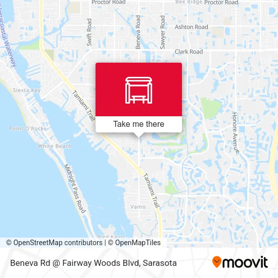 Mapa de Beneva Rd @ Fairway Woods Blvd