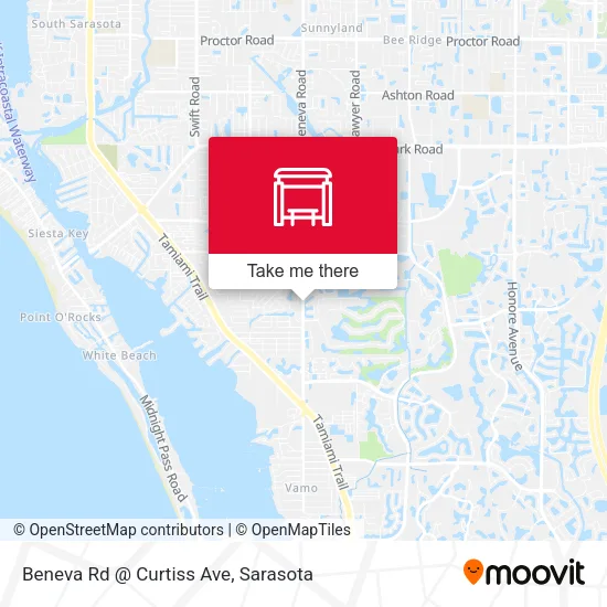 Mapa de Beneva Rd @ Curtiss Ave