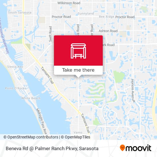 Beneva Rd @ Palmer Ranch Pkwy map