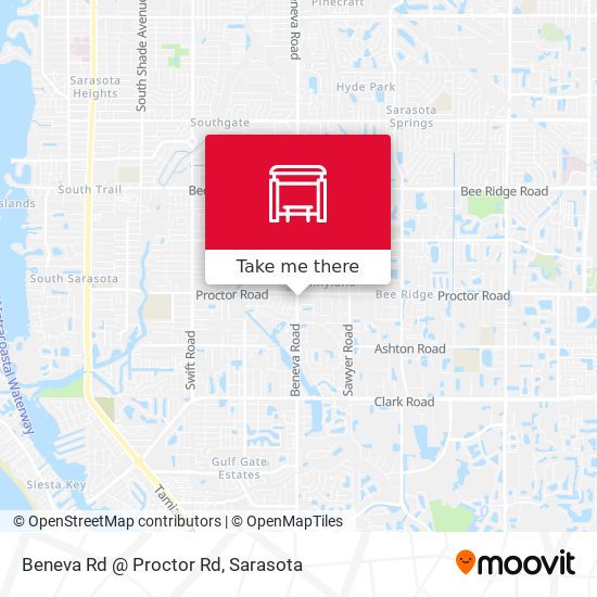 Beneva Rd @ Proctor Rd map