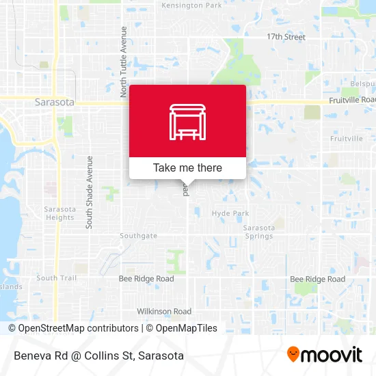 Mapa de Beneva Rd @ Collins St