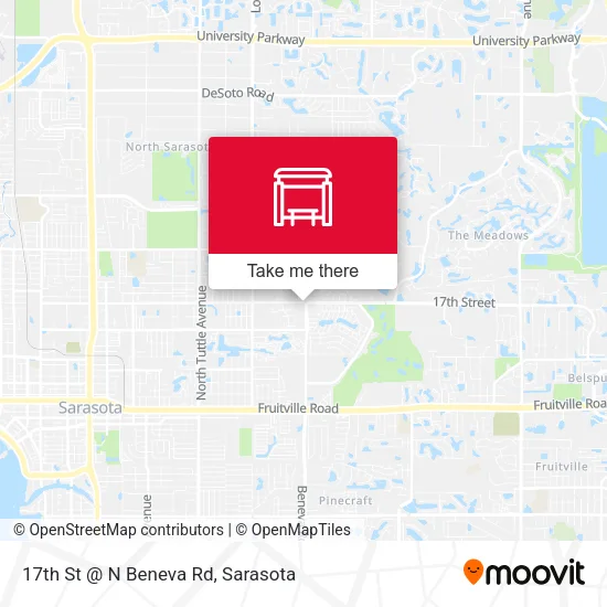 Mapa de 17th St @ N Beneva Rd