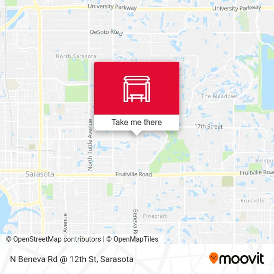 Mapa de N Beneva Rd @ 12th St