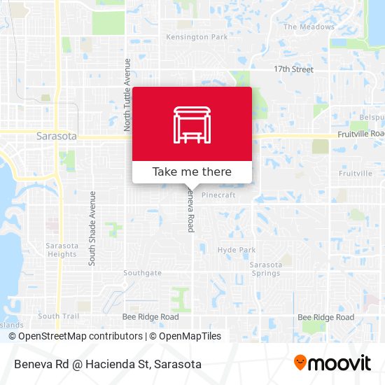 Mapa de Beneva Rd @ Hacienda St