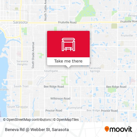 Beneva Rd @ Webber St map