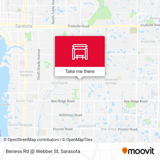 Beneva Rd @ Webber St map
